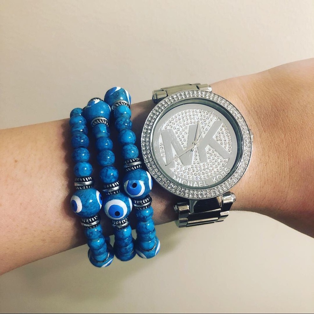 Michael Kors Watch silver and diamonds